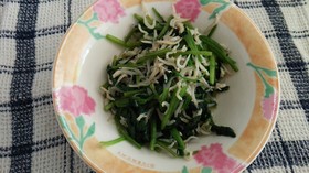 簡単 しらすとサラダほうれん草のお浸し