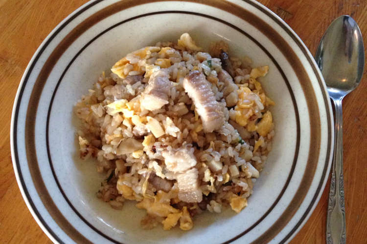 ガッツリ 豚バラとレンコンのチャーハン レシピ 作り方 By ぽん吉 クックパッド 簡単おいしいみんなのレシピが352万品