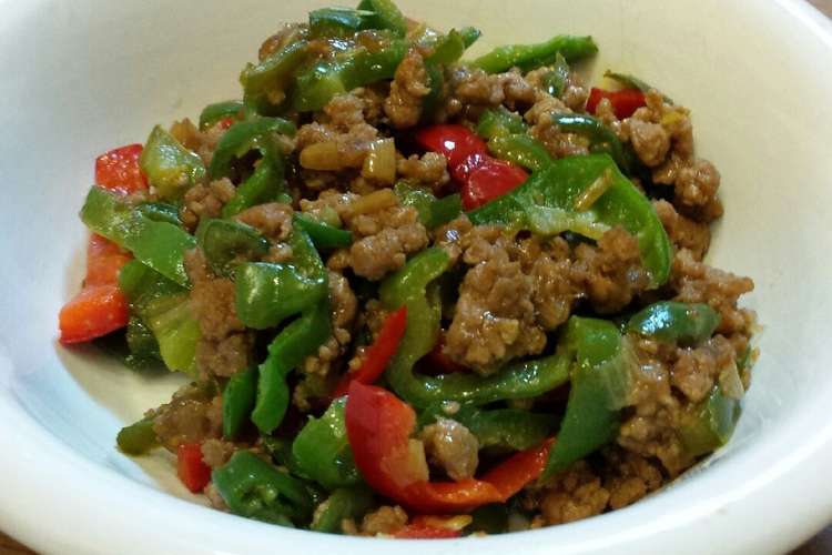 ピーマン大量消費 豚そぼろ炒め レシピ 作り方 By ちぃぱっぱ クックパッド 簡単おいしいみんなのレシピが364万品