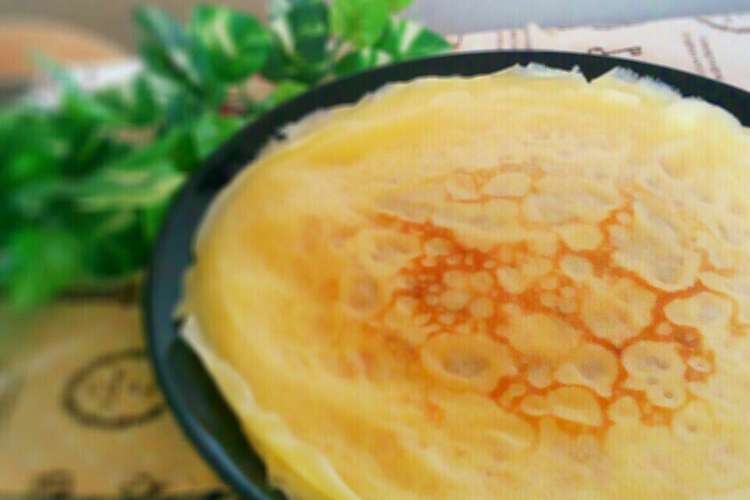 秘密にしたい モチモチクレープ生地 レシピ 作り方 By えいmama クックパッド 簡単おいしいみんなのレシピが354万品