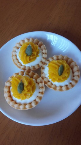 ハロウィンスイーツ☆かぼちゃチーズタルト