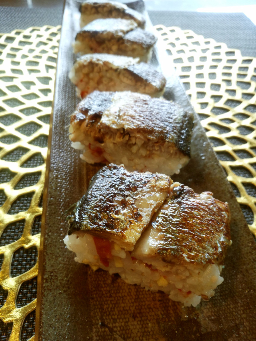 焼き秋刀魚de棒寿司の画像