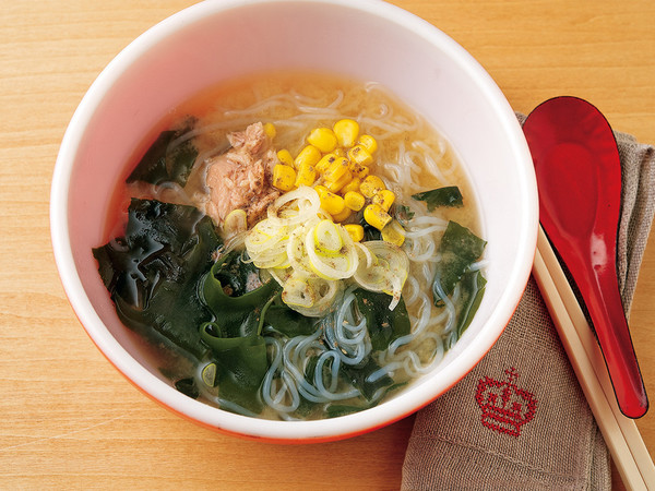 糸コーンツナらーめん