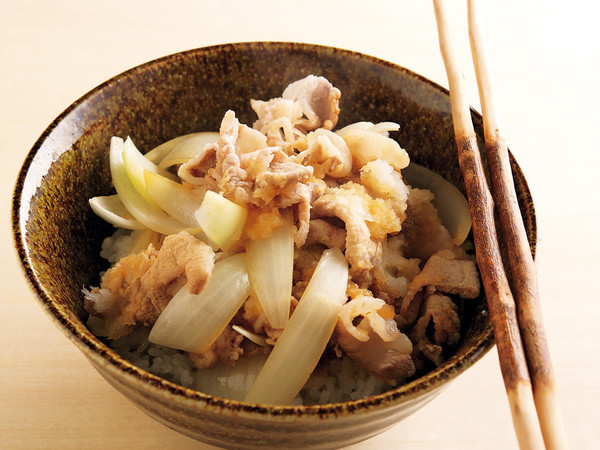 元気モリモリ豚肉おろし丼