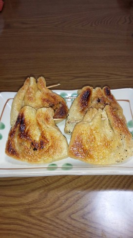 薄揚げの納豆包み焼き