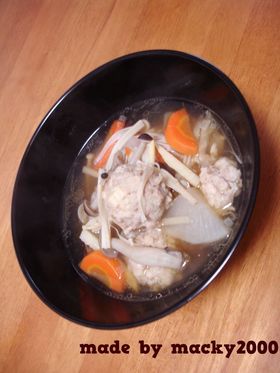 鶏だんご汁♪