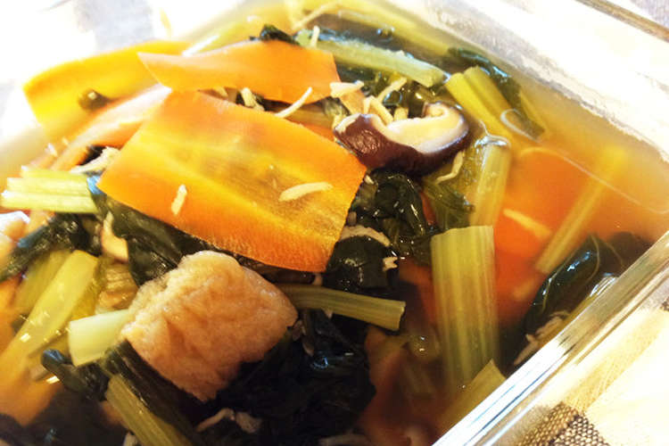 小松菜の煮物 幼児食にも レシピ 作り方 By Manamin K クックパッド 簡単おいしいみんなのレシピが366万品