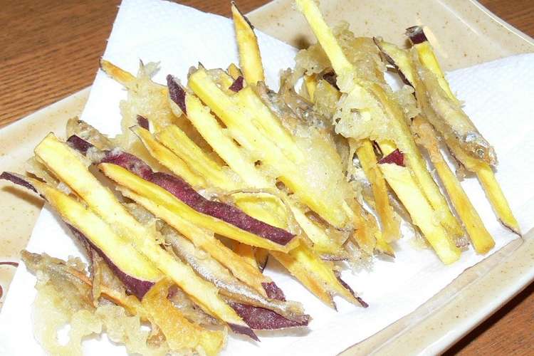 ワカサギ煮干しとサツマイモの天ぷら レシピ 作り方 By なべ いばらき クックパッド 簡単おいしいみんなのレシピが363万品
