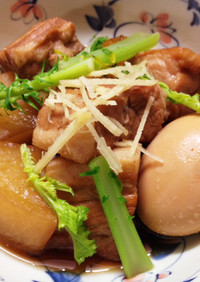 豚バラ肉と大根の中華風煮物