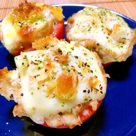 トマト☆ツナマヨチーズ焼き