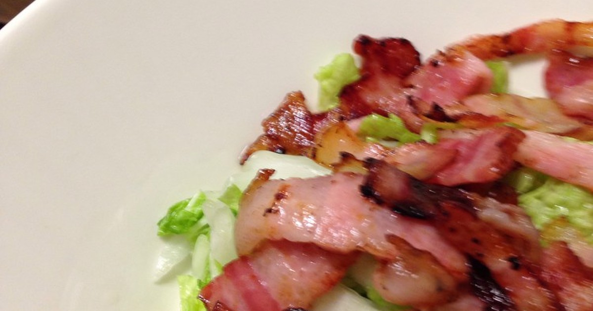 白菜とベーコンのサラダ ミチョドレ レシピ 作り方 By サチフル27 クックパッド 簡単おいしいみんなのレシピが355万品