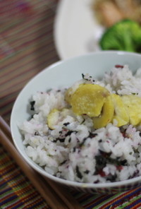 超簡単梅栗混ぜご飯