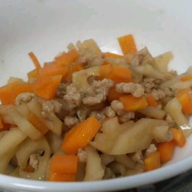離乳食後期 油不使用きんぴられんこん レシピ 作り方 By だいチーズ クックパッド 簡単おいしいみんなのレシピが376万品