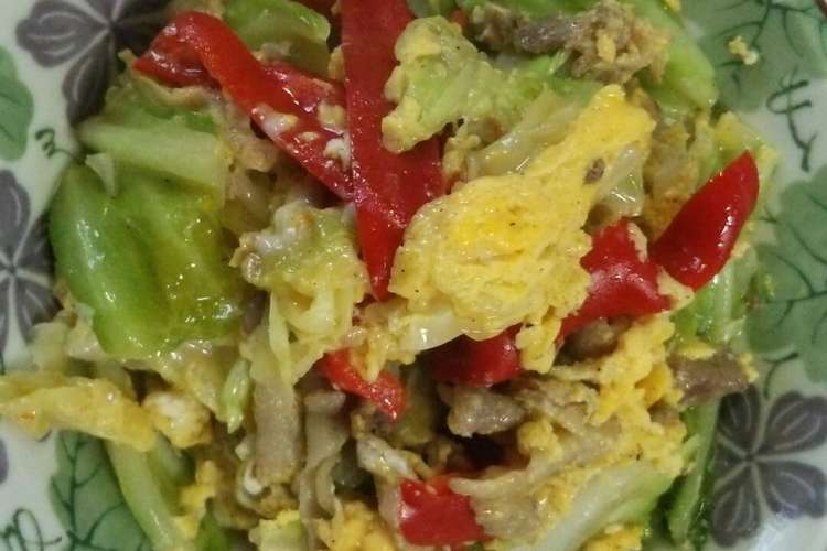 豚肉とキャベツの卵とじ炒め レシピ 作り方 By やまたいと クックパッド 簡単おいしいみんなのレシピが353万品