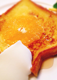 オレンジ風味のフレンチトースト　簡単