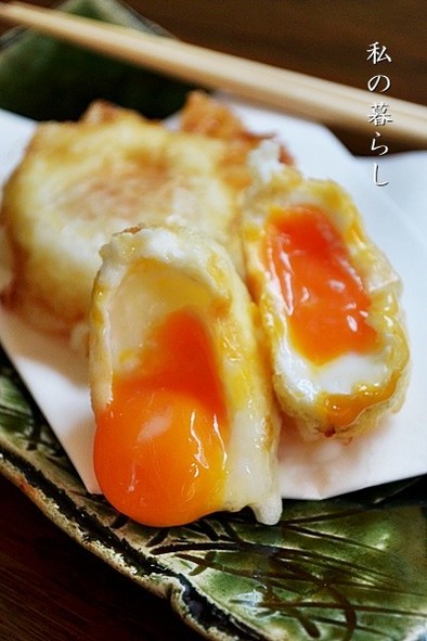 冷凍卵の天ぷらの写真