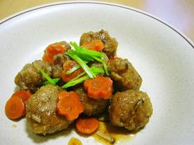 レンコン団子の甘辛煮