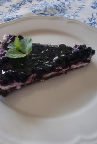 超簡単ブルーベリーレアチーズケーキ