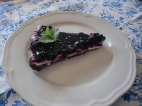 超簡単ブルーベリーレアチーズケーキ