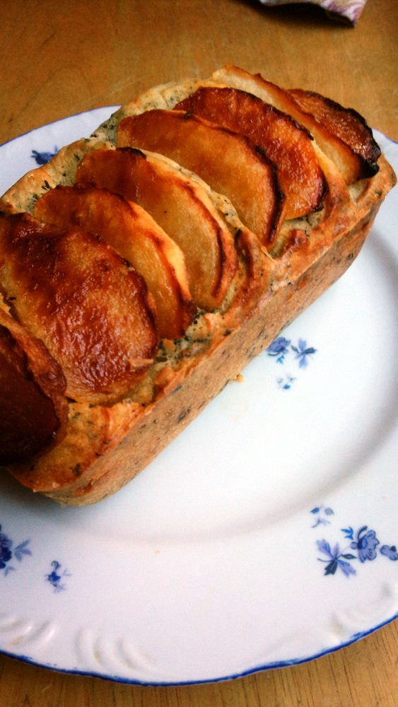 秋味♡焼りんごと紅茶のパウンドケーキの画像