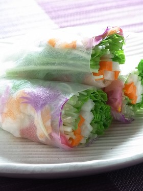 水菜の生春巻き
