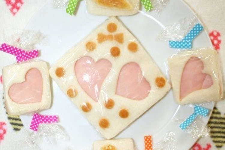 お弁当に 可愛い型抜きサンドイッチ レシピ 作り方 By Yakopuyo クックパッド 簡単おいしいみんなのレシピが356万品