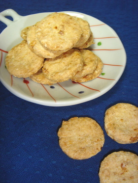 おからクッキー *エビマヨ七味味*