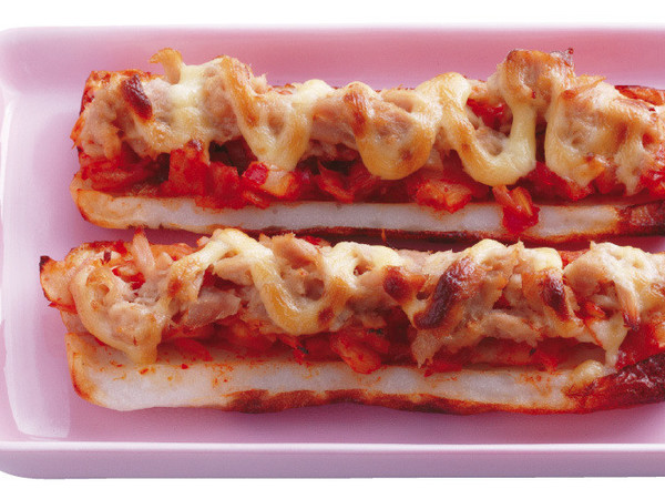 ちくわのツナキムチ焼き