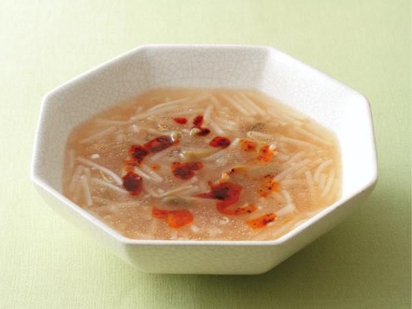 もやしとザー菜の酸辣湯風
