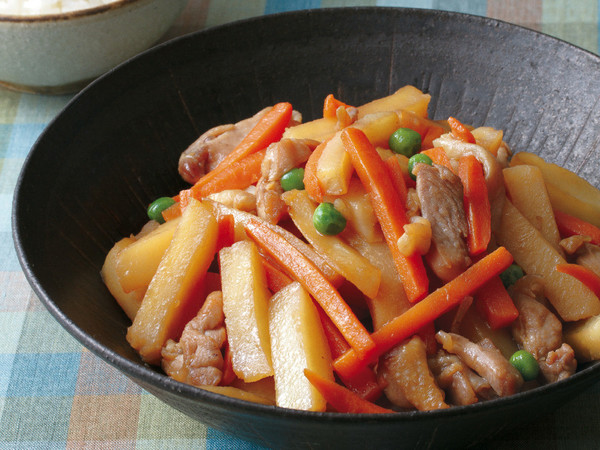 じゃがいもと鶏肉のボリュームきんぴら
