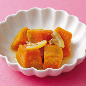 かぼちゃとレモンのレンジ煮