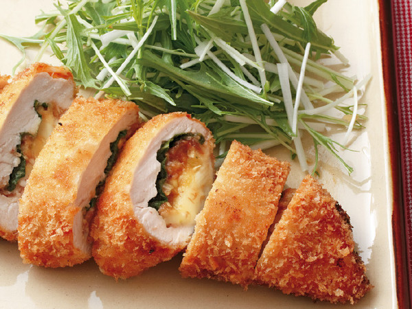 鶏肉のねぎみそチーズ揚げ