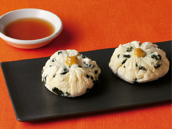 豆腐とわかめのレンジ茶巾