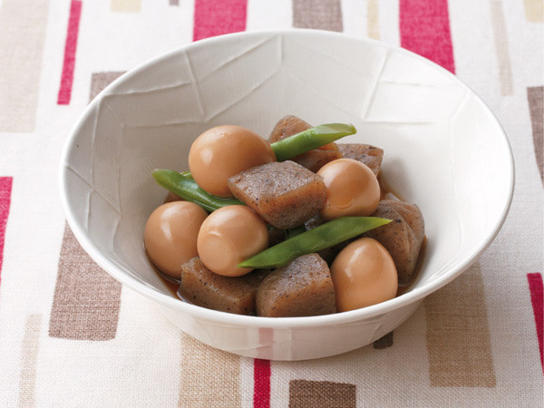うずらとこんにゃくの甘辛煮