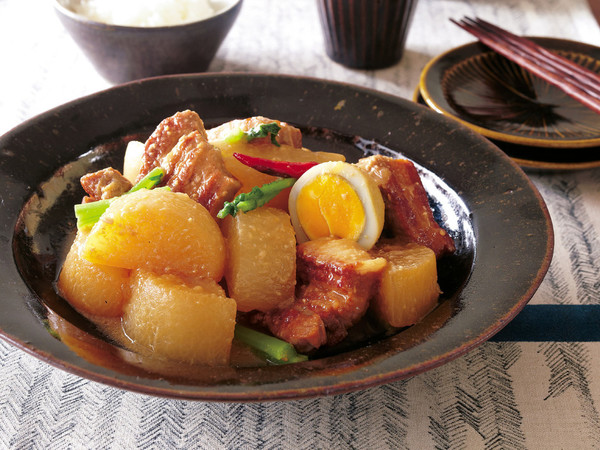 大根と豚バラ肉のみそ煮