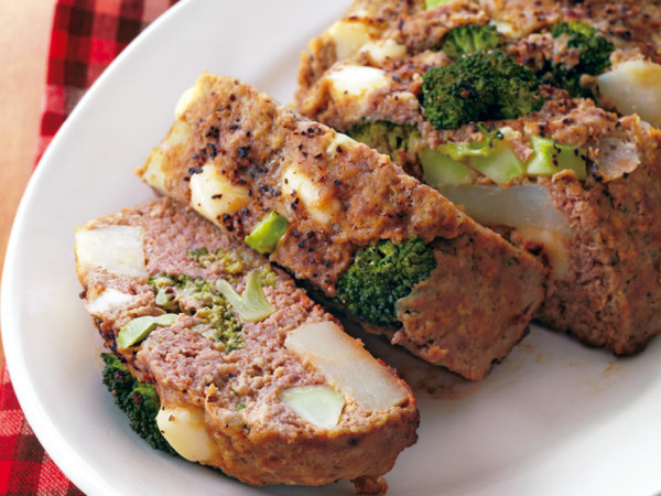 ごろごろ野菜のカレー風味ミートローフ