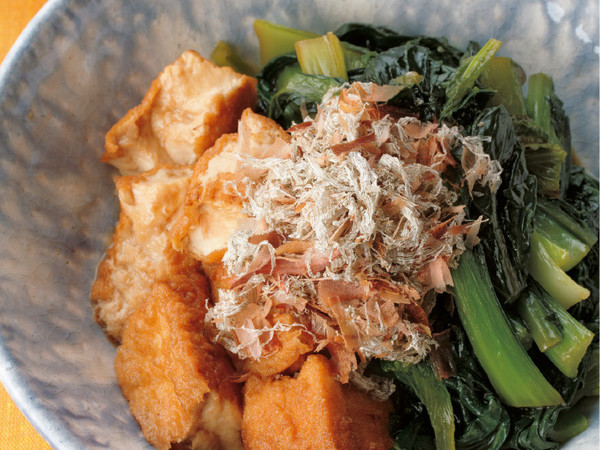 小松菜と厚揚げの和風炒め煮