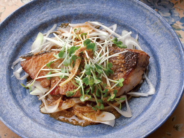 焼きぶりのごまだれ漬け