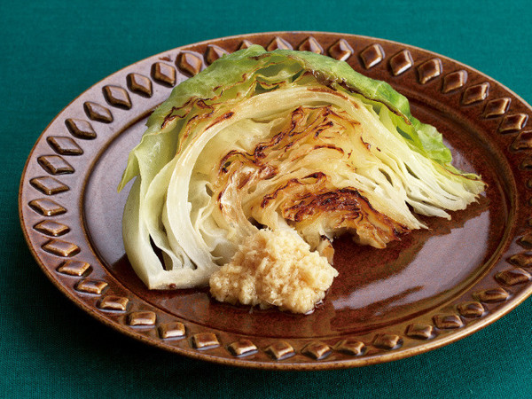 焼きキャベツの塩しょうがだれ