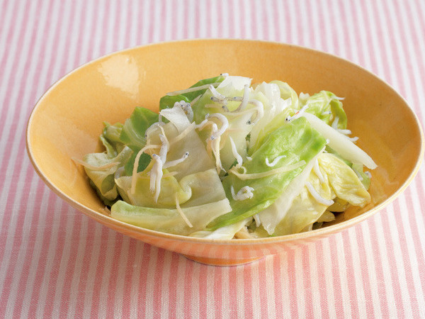 春キャベツとしらすの中華風甘酢あえ