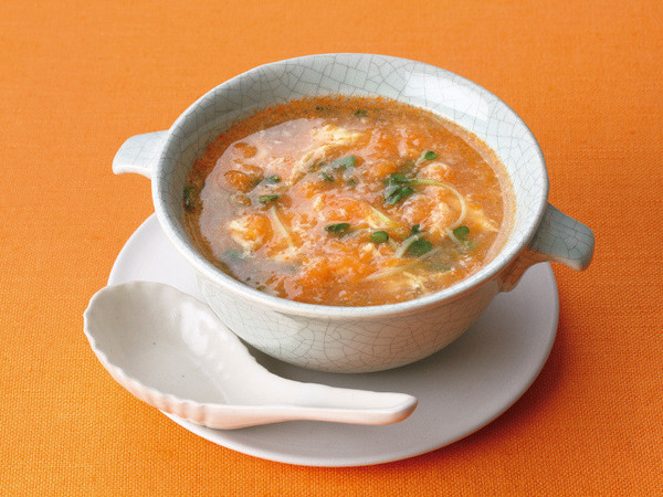 おろしにんじんの中華風スープ
