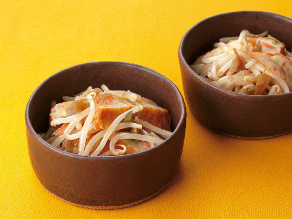 もやしとさつま揚げのピリ辛しょうゆあえ