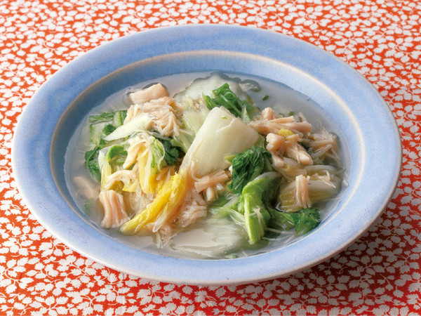 白菜と帆立てのとろみ煮