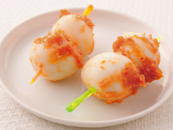 うずら卵のピリ辛みそあえ