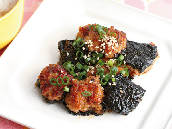鶏つくねの磯辺照り焼き