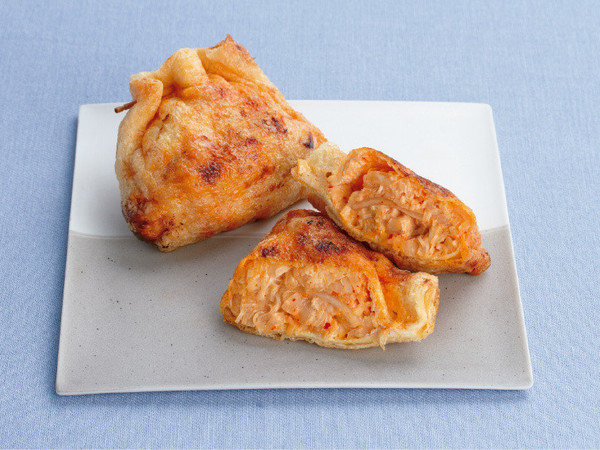 油揚げのマヨキムチ詰め焼き
