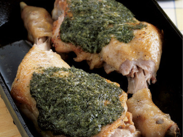 骨つき鶏のパセリソース焼き
