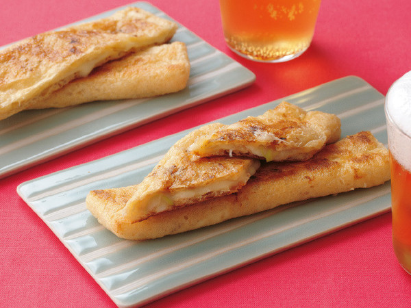 油揚げのねぎチーズ詰め焼き
