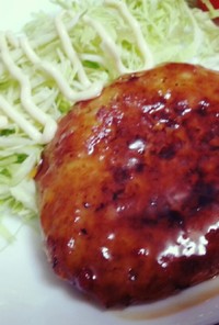 一味違う☆豚挽肉の照り焼きハンバーグ