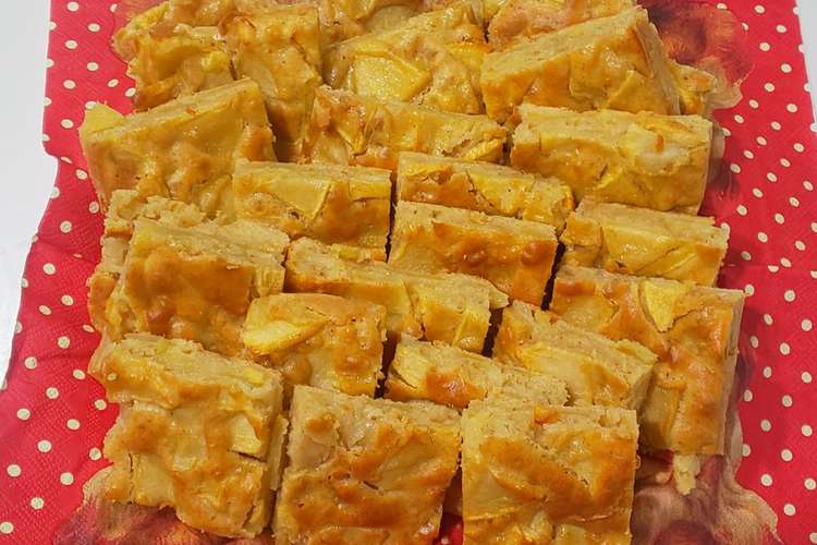簡単 りんごの天板ケーキ レシピ 作り方 By くみんこ クックパッド 簡単おいしいみんなのレシピが354万品